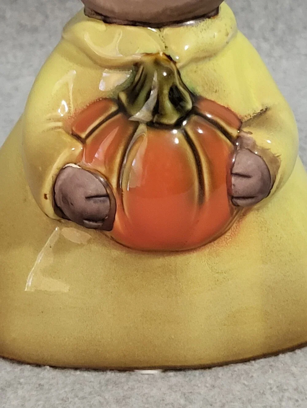 Vtg Tii Collections Witch Halloween Cat with Pumpkin Hat Ceramic Figurine Retro